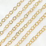 Load image into Gallery viewer, 679FLGF. 14K Gold Filled Hammered Round Link Chain