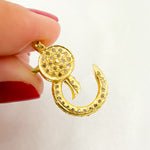 Load image into Gallery viewer, Buy Now Diamond Sterling Silver Round Trigger Clasp