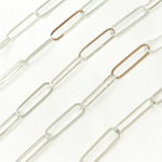 Load image into Gallery viewer, Sterling Silver Flat Paperclip Link Chains