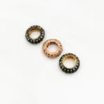 Load image into Gallery viewer, DC589. Diamond & Sterling Silver Roundel Spacer Bead