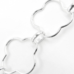 Load image into Gallery viewer, Silver Clover Link Chain