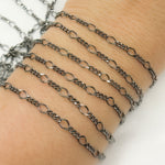 Load image into Gallery viewer, Sterling Silver Long and Short Link Chains