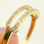 Load image into Gallery viewer, 14K Solid Gold Diamond Ring.