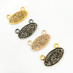 Load image into Gallery viewer, DC927. Diamond Sterling Silver Oval Pendant