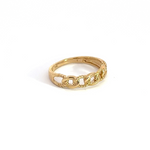 Load image into Gallery viewer, 14k Solid Gold Chain Ring.