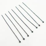Load image into Gallery viewer, Gauge Black Rhodium Sterling Silver Ball 1.5 Inch Headpin