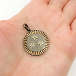 Load image into Gallery viewer, Buy Diamond Sterling Silver Round Star Pendant