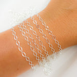 Load image into Gallery viewer, Sterling Silver Diamond Cut Oval Cable Link Chains