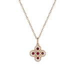 Load image into Gallery viewer, PFF33676RU. 14K Solid Gold Diamond and Ruby Charm