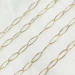 Load image into Gallery viewer, Gold Plated 925 Sterling Silver Diamond Cut Oval Link Chains