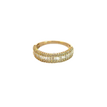 Load image into Gallery viewer, 14k Solid Gold Baguette Diamond Ring.