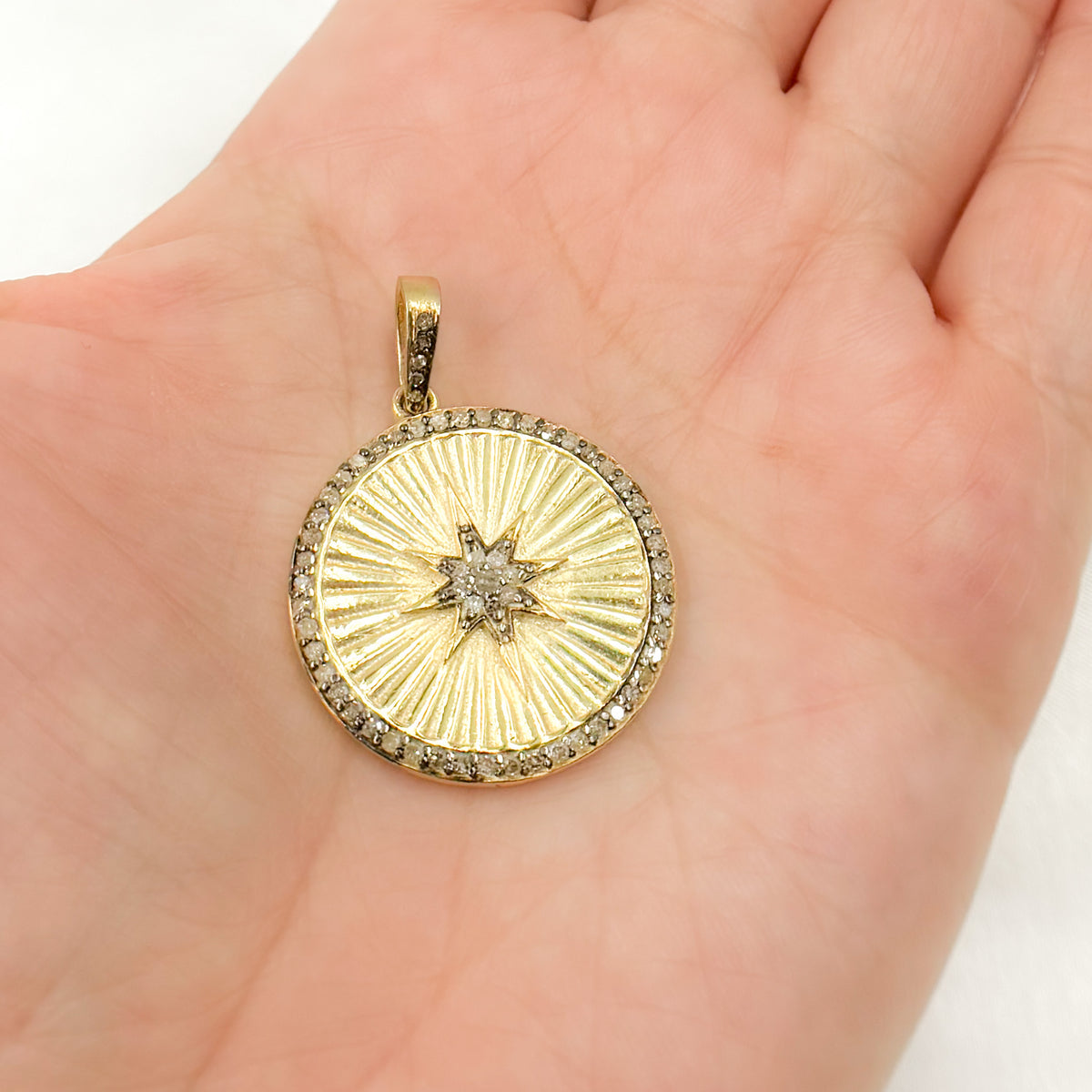 Buy Now Silver Round Star Pendant