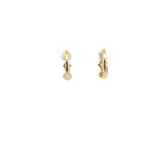 Load image into Gallery viewer, EHG57033. 14k Solid Gold Diamond Baguette Hoops