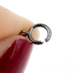 Load image into Gallery viewer, Shop Black Rhodium Sterling Silver Spring Ring Clasp