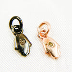 Load image into Gallery viewer, DC130. Diamond Sterling Silver Hamsa Charm