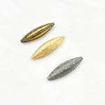 Load image into Gallery viewer, DC824. Diamond & Sterling Silver Long Oval Bead