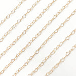 Load image into Gallery viewer, Yellow Solid Gold Heart Link Chain