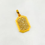 Load image into Gallery viewer, Diamond Sterling Silver Rectangle Pendant