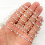 Load image into Gallery viewer, Silver Oval & Mariner Link Chain