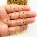 Load image into Gallery viewer, Gold Plated 925 Sterling Silver Satellite Black Rhodium Cube Chains