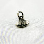 Load image into Gallery viewer, DC027. Diamond & Sterling Silver Evil Eye Charm