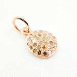 Load image into Gallery viewer, DC253. Diamond Sterling Silver Oval Charm