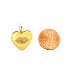 Load image into Gallery viewer, 14K Solid Gold Heart Pendant with Diamonds. GDP175