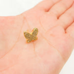Load image into Gallery viewer, DE048. Diamond Sterling Silver Butterfly Studs
