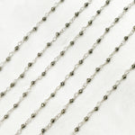 Load image into Gallery viewer, PYR71. Pyrite 925 Sterling Silver Wire Chain