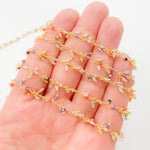 Load image into Gallery viewer, Multi CZ Wire Wrap Dangle Chains