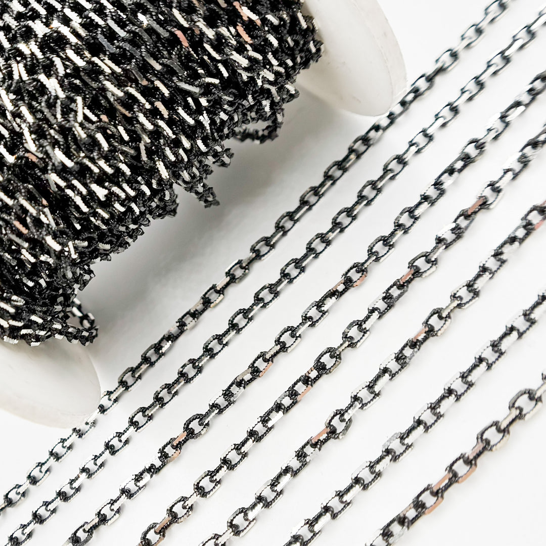 Silver Diamond Cut Box Chain