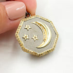 Load image into Gallery viewer, Sterling Silver Octagon Pendant