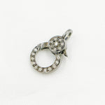 Load image into Gallery viewer, Diamond Sterling Silver Round Trigger Clasp