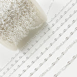 Load image into Gallery viewer, Buy Sterling Silver Diamond Cut Paperclip Chain