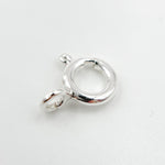 Load image into Gallery viewer, White Sterling Silver Spring Ring Clasp
