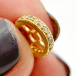 Load image into Gallery viewer, DC806. Diamond & Sterling Silver Spacer Bead