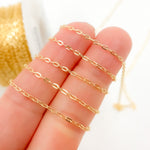Load image into Gallery viewer, Buy Now 14K Solid Gold Flat Oval Link Chain