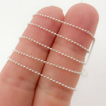 Load image into Gallery viewer, Silver Diamond Cut Ball Chain