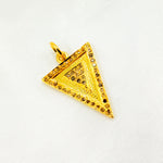 Load image into Gallery viewer, DC936. Diamond Sterling Silver Triangle Pendant