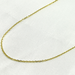 Load image into Gallery viewer, 14k Solid Yellow Gold Diamond Cut Cable Necklace. 040R01T5Necklace
