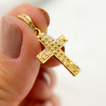 Load image into Gallery viewer, DP308. Diamond Sterling Silver Cross Pendant