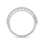 Load image into Gallery viewer, 14K Solid Gold Width Half Eternity Band Ring.