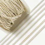 Load image into Gallery viewer, Silver Curb Chain