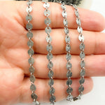 Load image into Gallery viewer, Oxidized 925 Sterling Silver Disc Chain