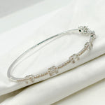 Load image into Gallery viewer, BNL68167. 14K White Solid Gold Diamond Bracelet