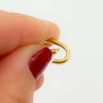 Load image into Gallery viewer, Gold-plated Sterling Silver Oval Clasp