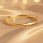 Load image into Gallery viewer, Bangle12. 14K Solid Gold Matte Textured Bangle