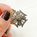 Load image into Gallery viewer, DP109. Diamond Sterling Silver Cross Pendant
