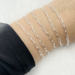 Load image into Gallery viewer, Sterling Silver Paperclip Chain