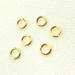Load image into Gallery viewer, 14K Solid Yellow Gold Open Jump Ring Gauge: 24. Size: 3mm. MFT050DE3-14K
